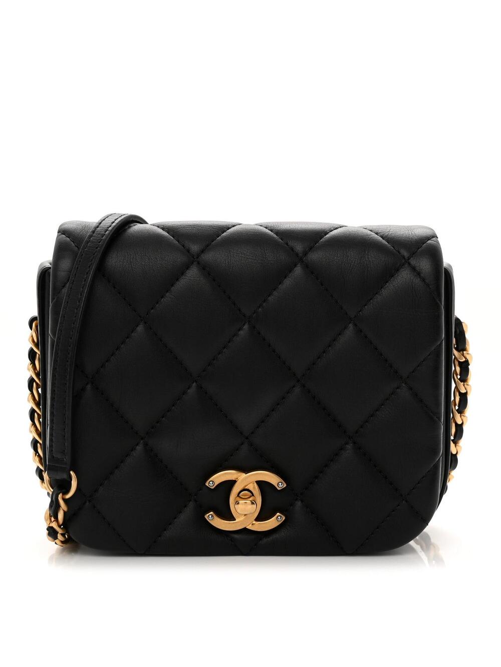 Chanel Calfskin Quilted Mini Nailed Cc #293382C40B